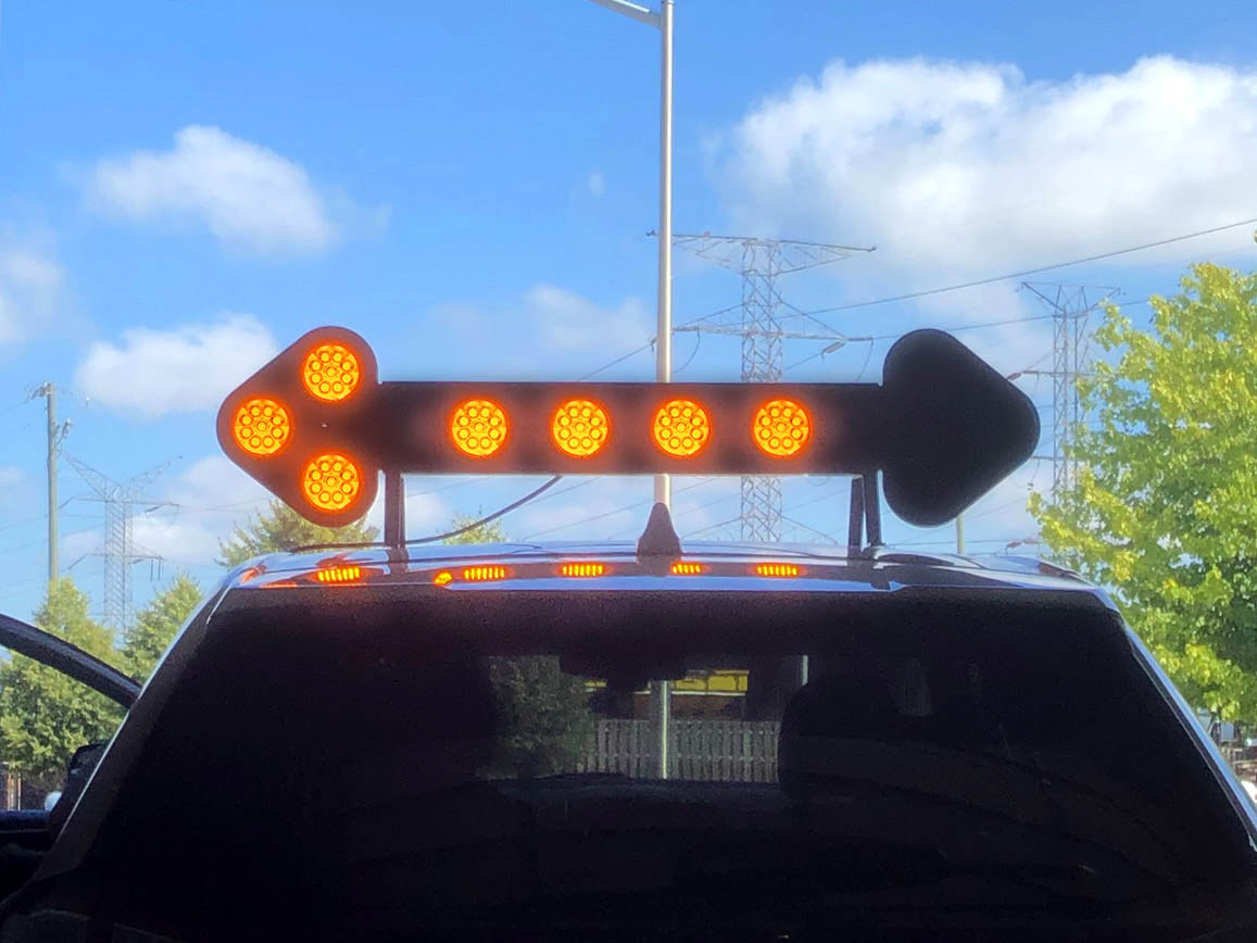 LED Warning Light, Arrow Stick, 55 inch, amber, box - Image 2