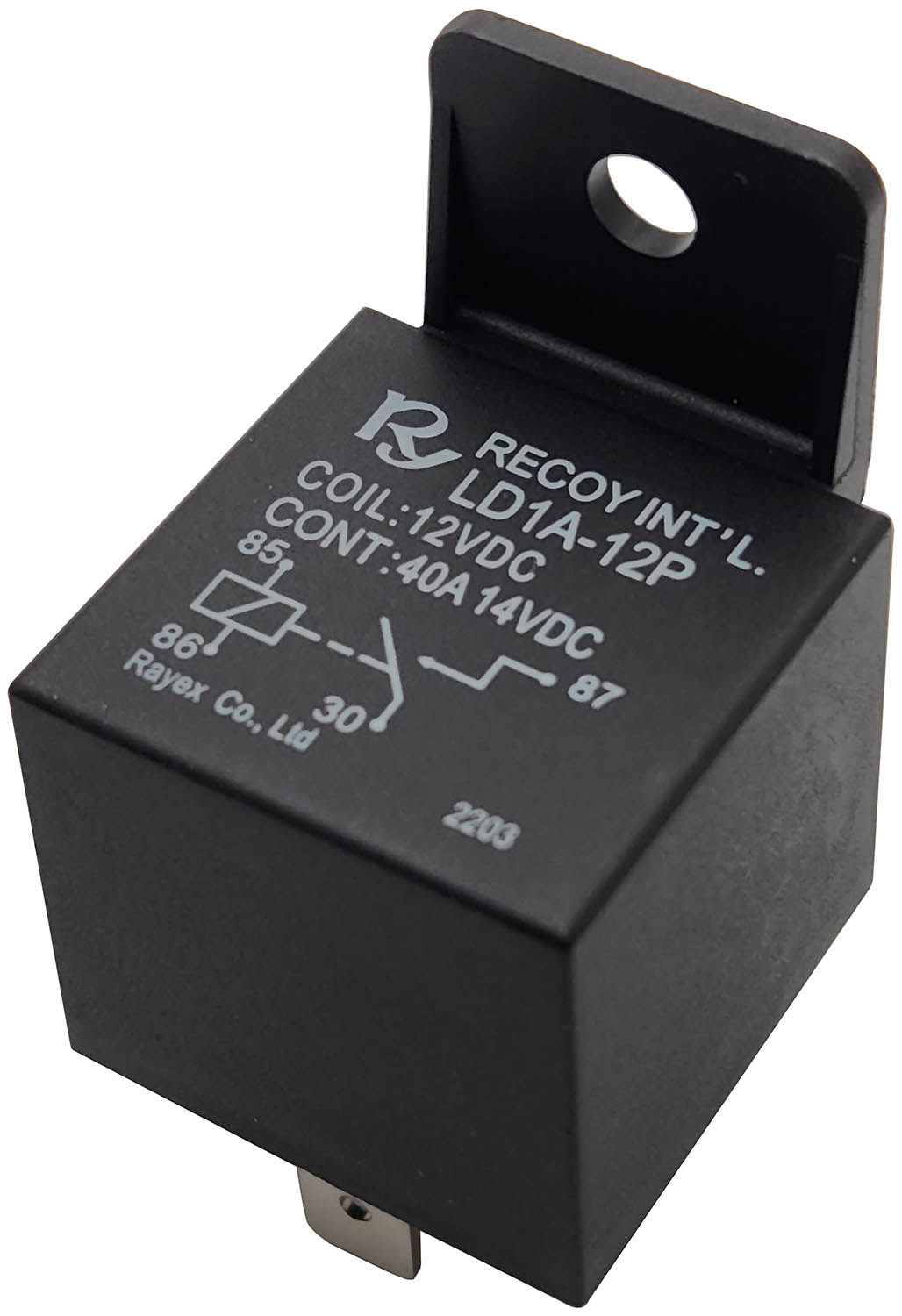 Nightwatcher ® LX 40 Amp Relay; 12V; Viz Pack