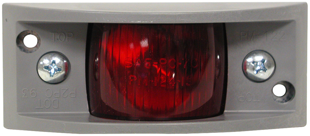 Vanguard II Armored PC-Rated Clearance/Side Marker Light; red; bulk pack