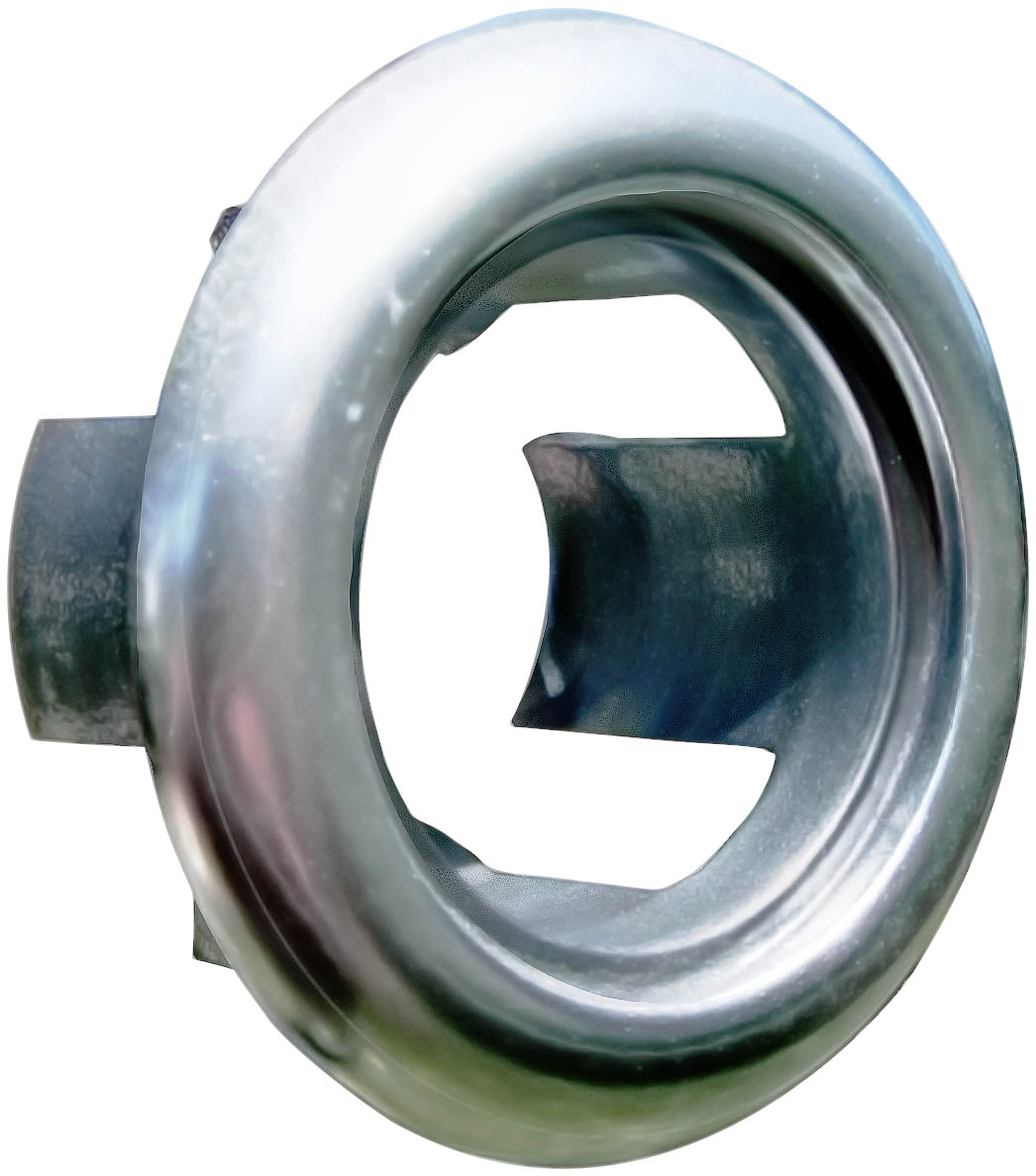 Plastic Anti-Theft Bracket; chrome; bulk pack