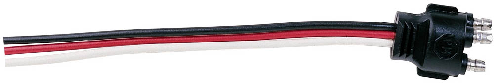 Straight PL3 Wire Plug; 3-wire, straight, 10.5 inch; bulk pack