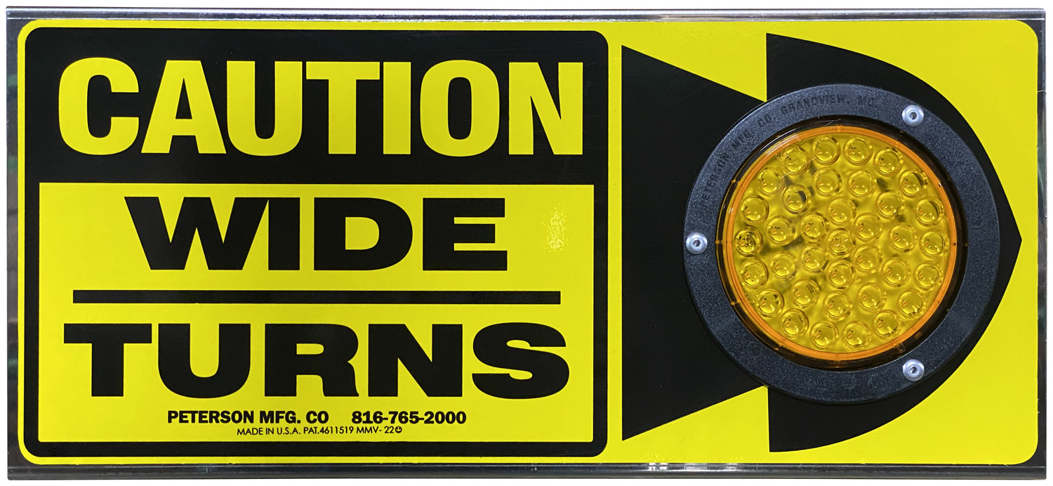 Lumen X ® AMP Auxiliary Mid-Trailer Wide Turn Light, sequential; right side; box