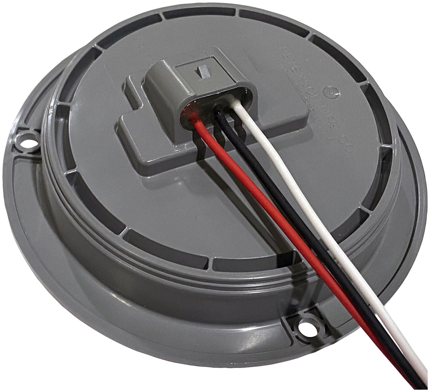 Single Diode LED 4 inch Round Stop/Turn/Tail Light; flange mount, hardwired; bulk pack - Image 2