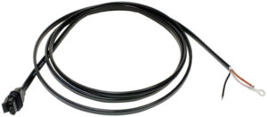 Molded AMP-compatible 3-Wire Plug; 98.5" overall, stripped lead/ring term., bulk pack