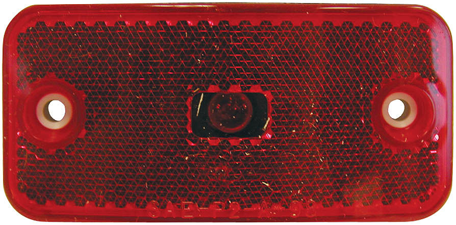 Clearance/Side Marker Light w/ Reflex; red; bulk pack