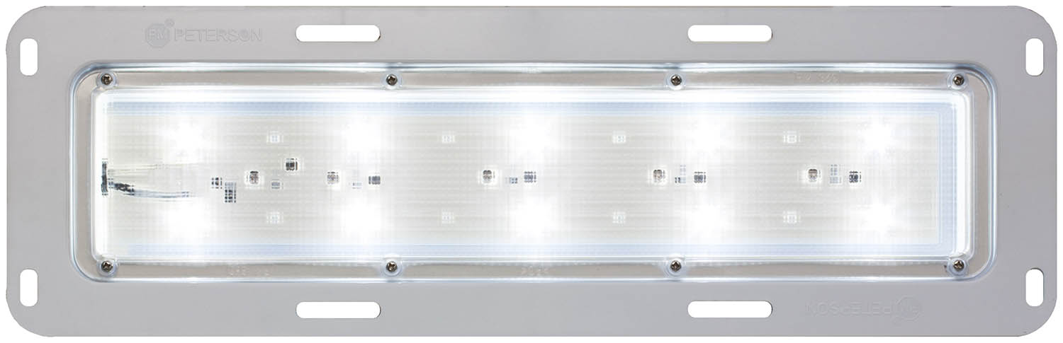 Rectangular Dome Light; white, stripped leads; bulk pack - Image 2