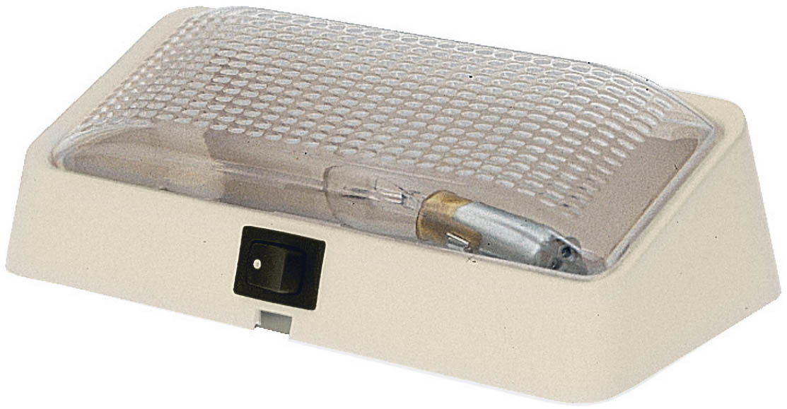 Rectangular Porch / Utility Light; colonial, switch, clear; bulk pack