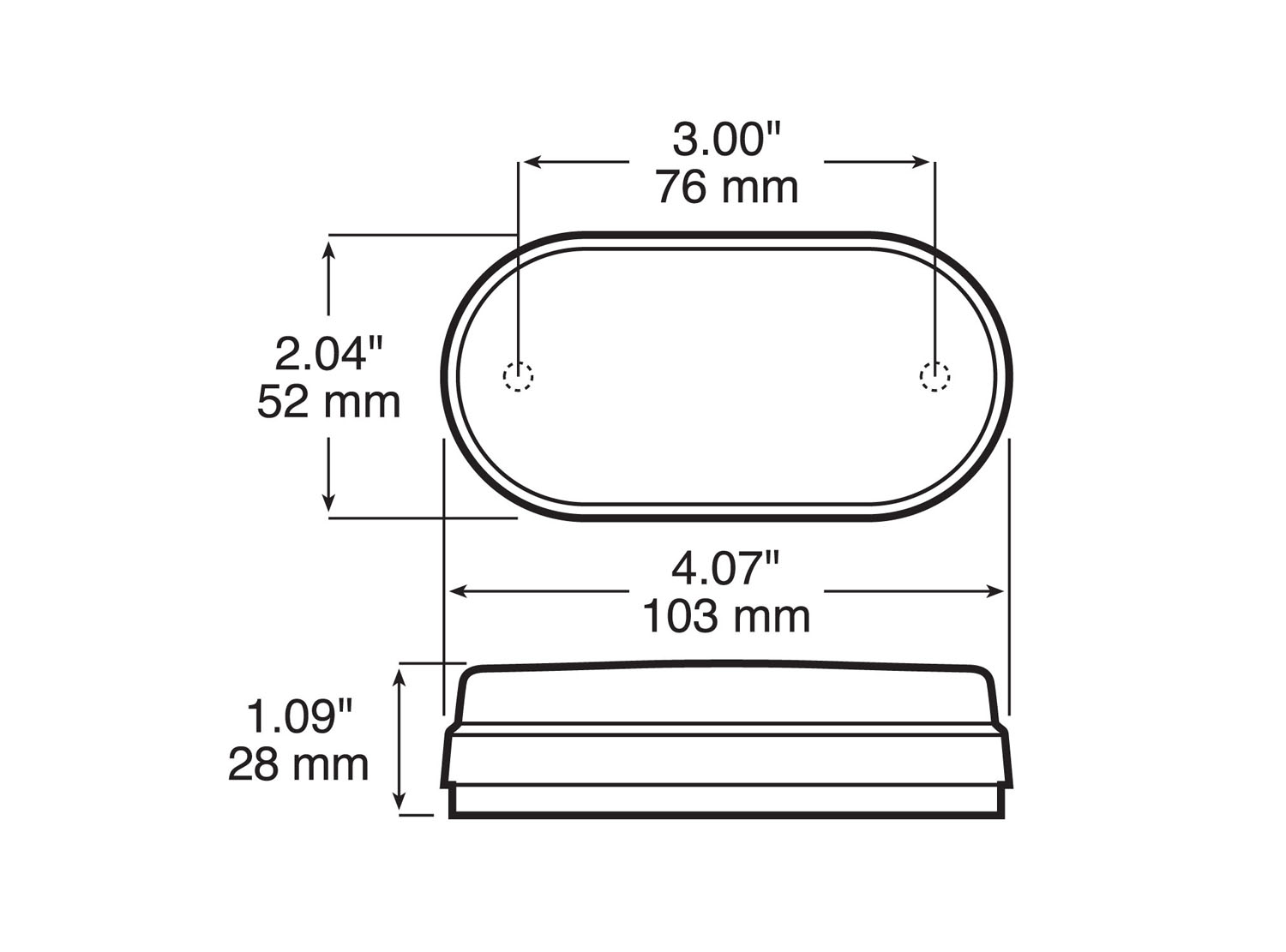 Combination 2-Bulb Light w/ Reflex; red; bulk pack