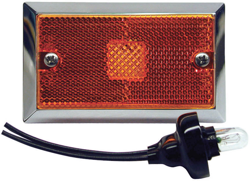 Clearance/Side Marker Light w/ Reflex; amber; bulk pack