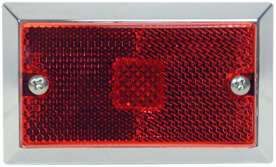 Clearance/Side Marker Light w/ Reflex; red; bulk pack