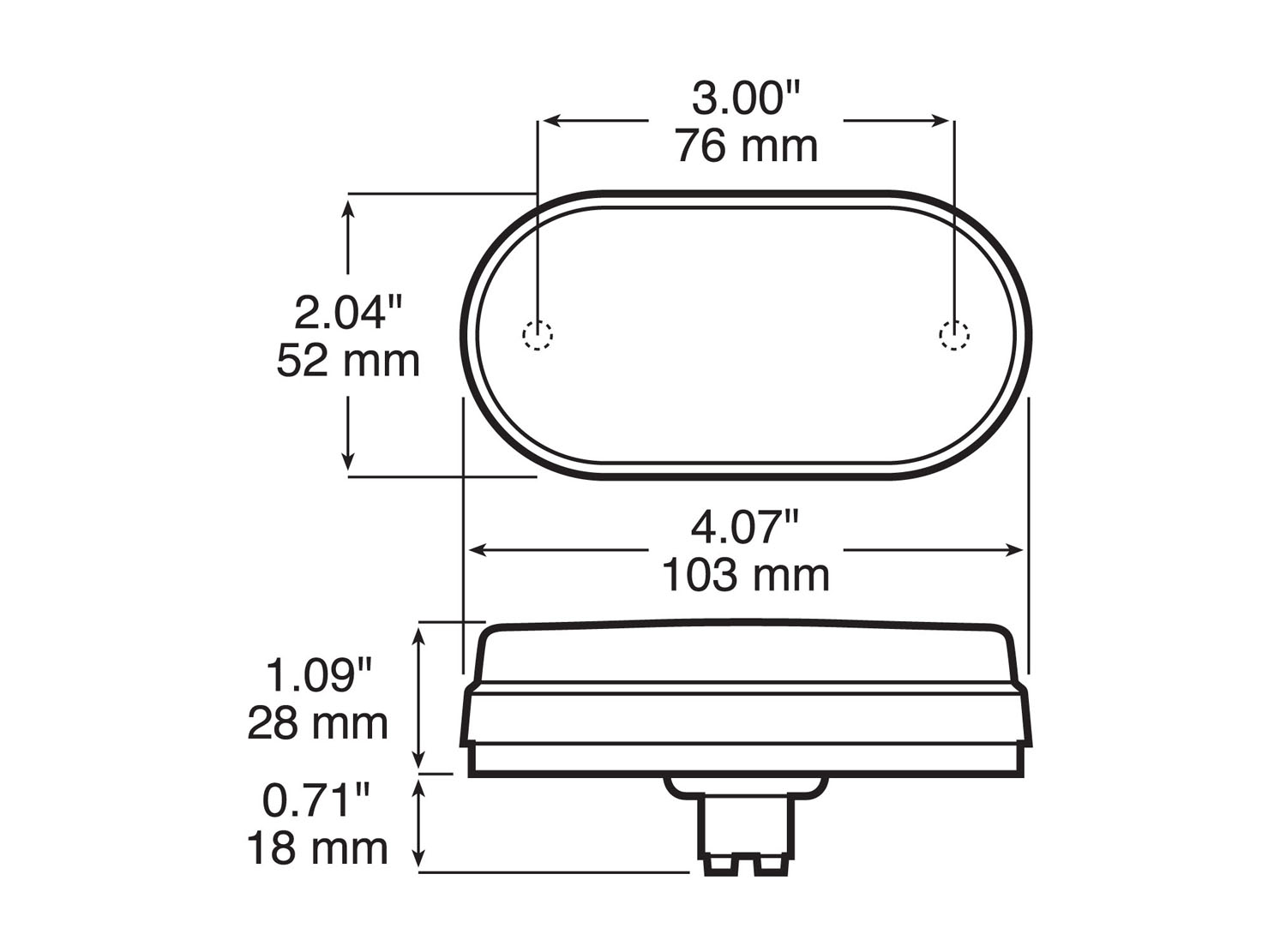 Clearance/Side Marker Light w/ Reflex; amber; Viz Pack