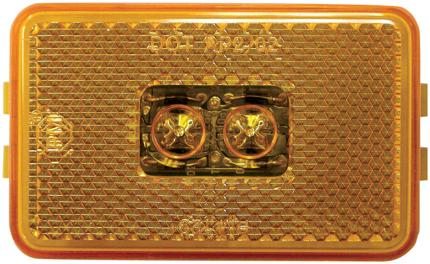 Clearance/Side Marker Light w/ Reflex; amber; bulk pack