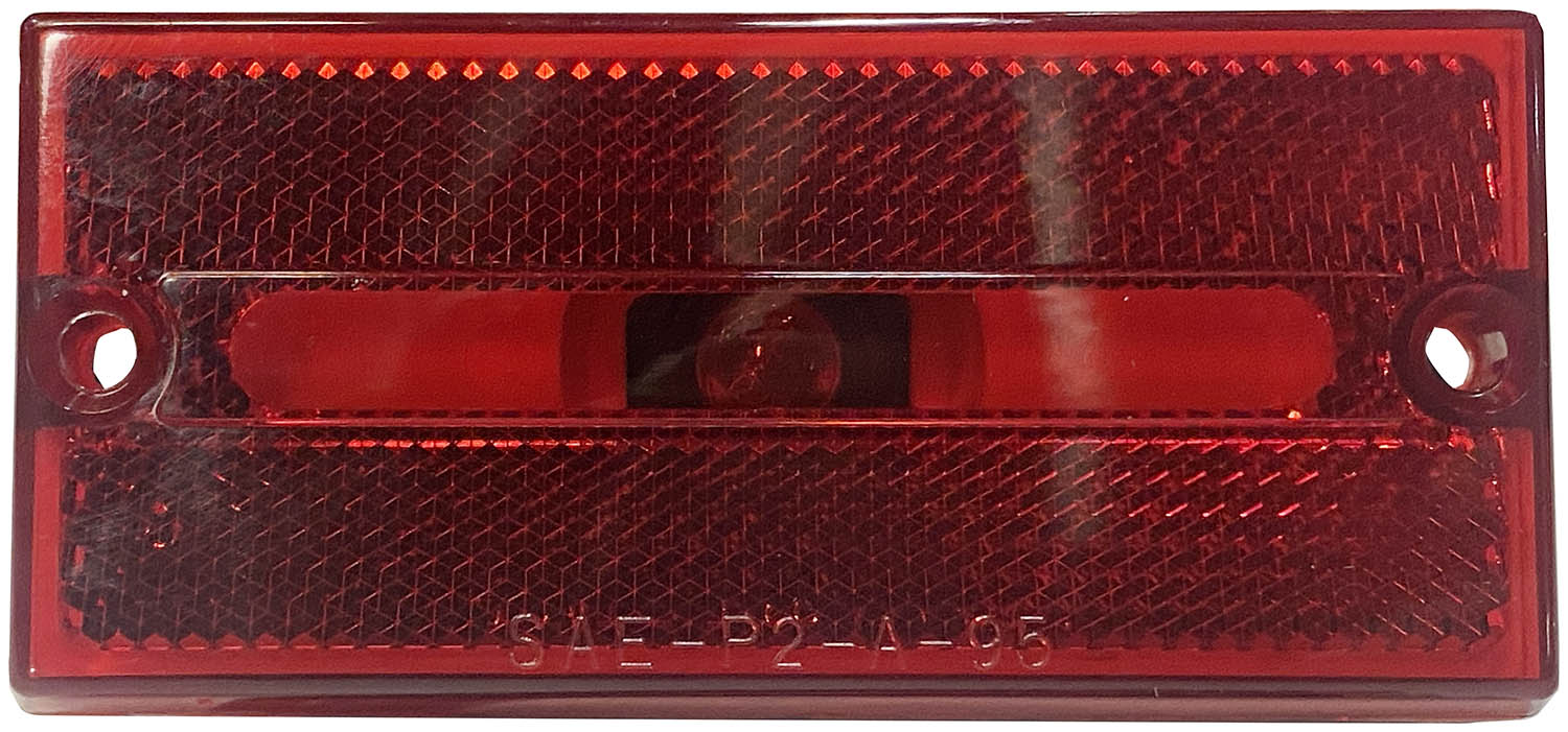 Clearance/Side Marker Light w/ Reflex; red; bulk pack