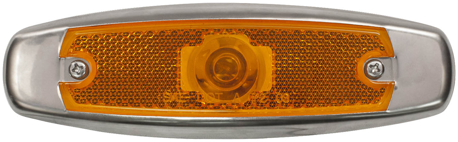 Clearance/Side Marker Light w/ Reflex; amber; bulk pack