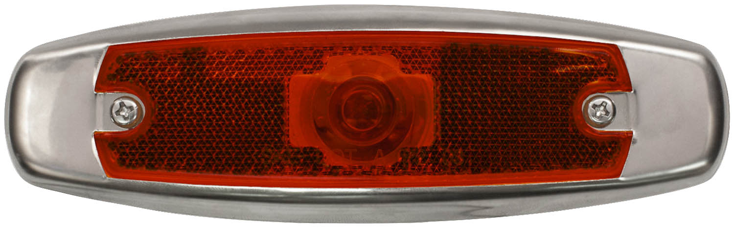 Clearance/Side Marker Light w/ Reflex; red; bulk pack