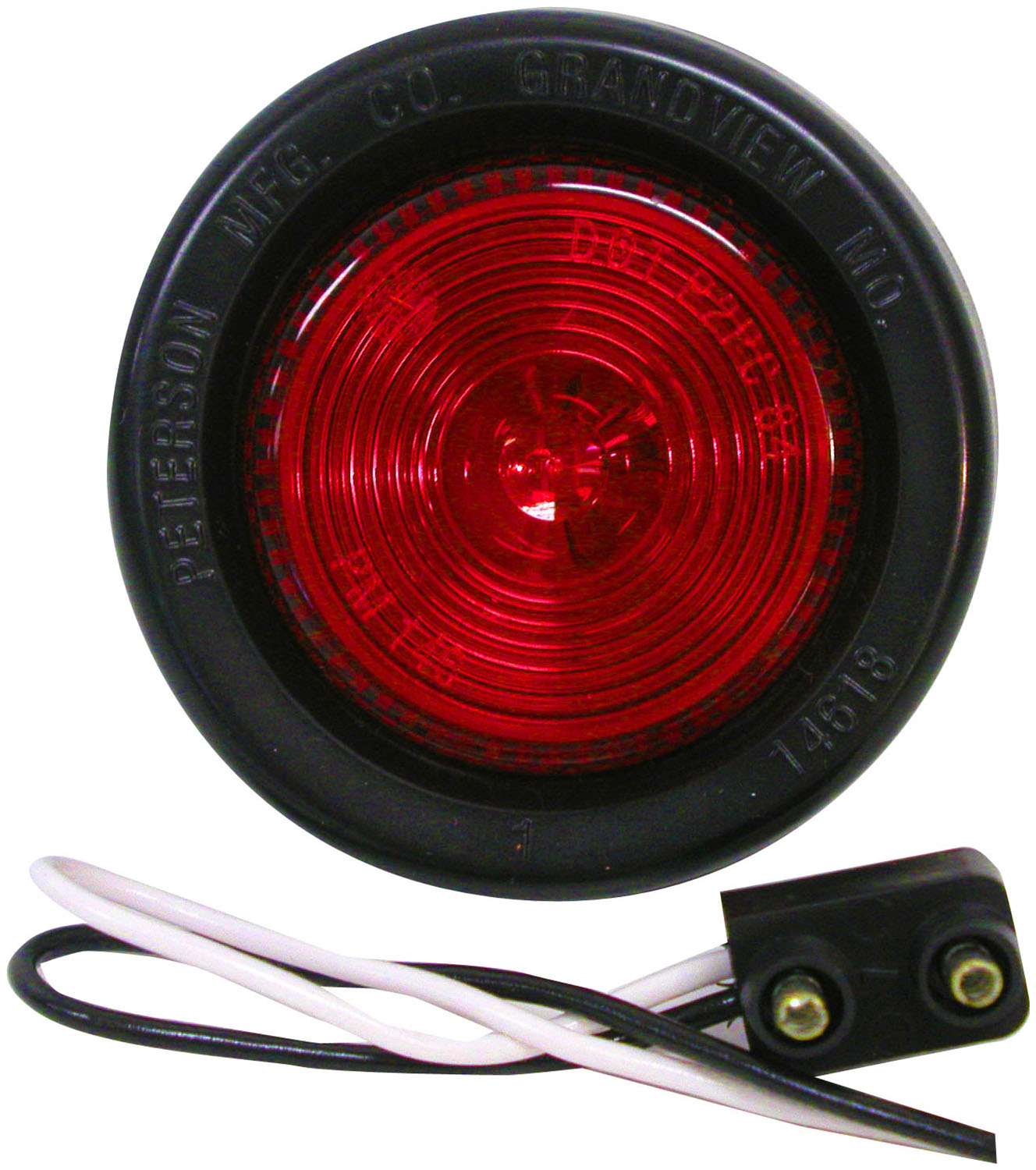 2 inch Round PC-Rated Clearance/Side Marker Light; red kit; bulk pack