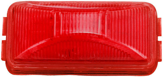 Incandescent Marker/ Clearance, PC-Rated, Rectangular, 2.48 inch x 1.20 inch, red, poly bag