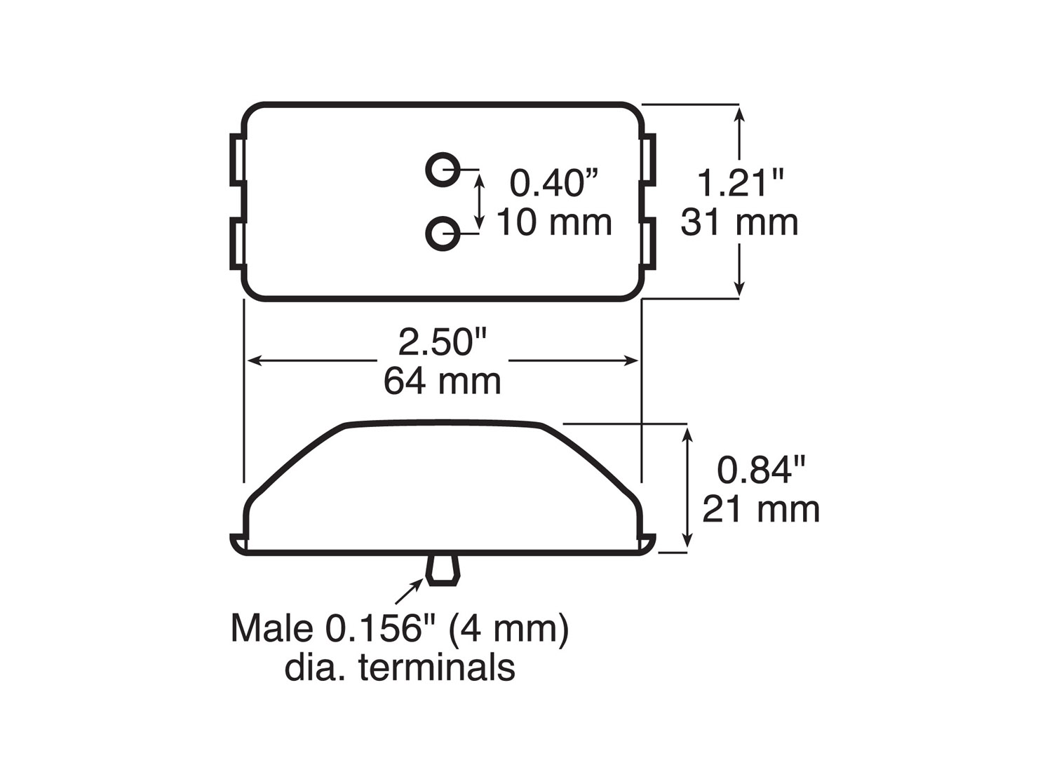 Clearance/Side Marker Light; amber; bulk pack
