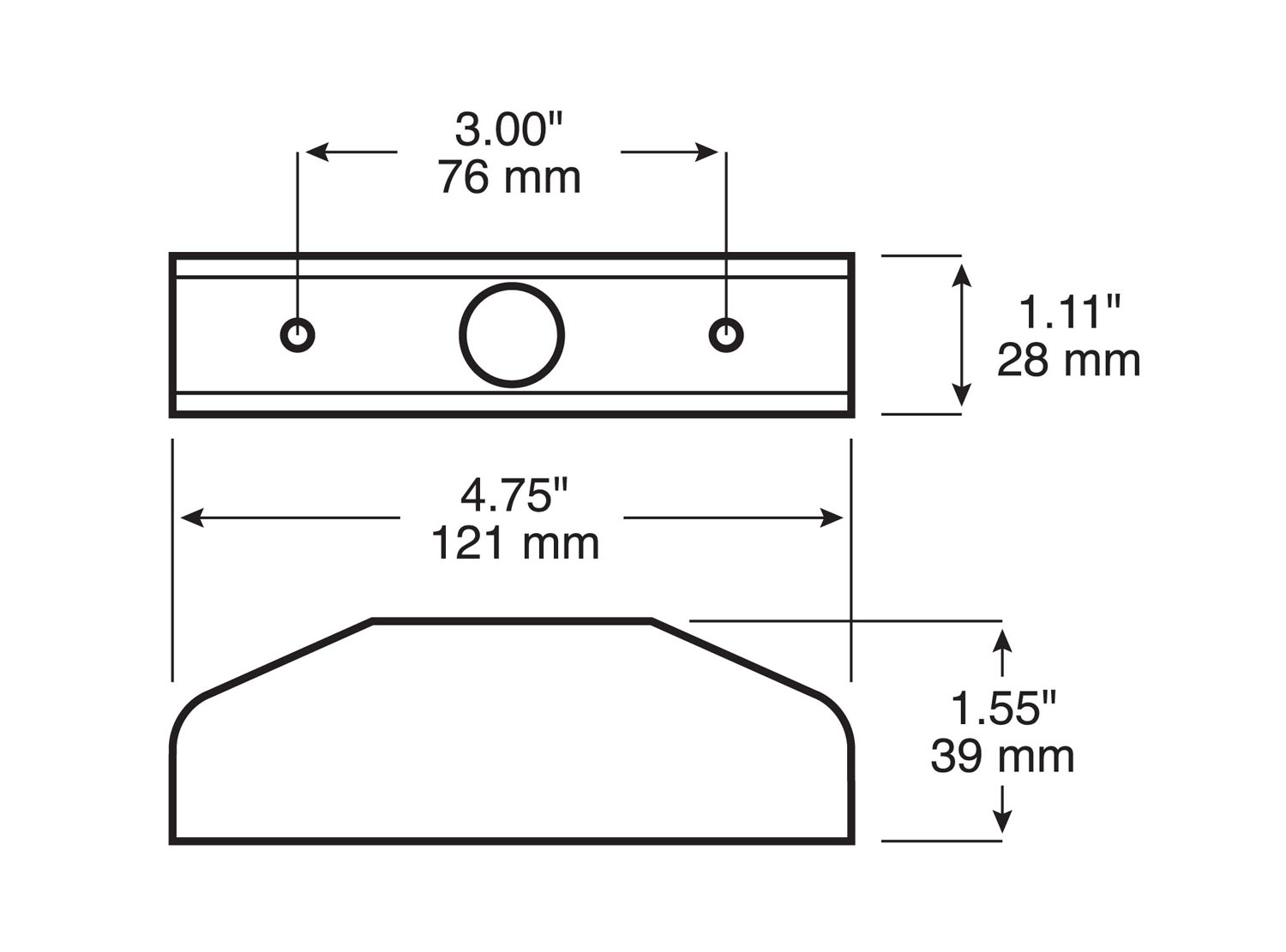 Aluminum Brush Guard; aluminum; bulk pack