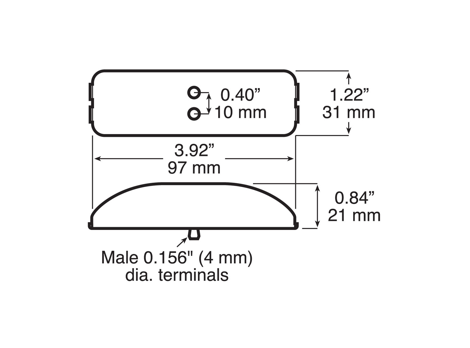 Clearance/Side Marker Light; amber; bulk pack