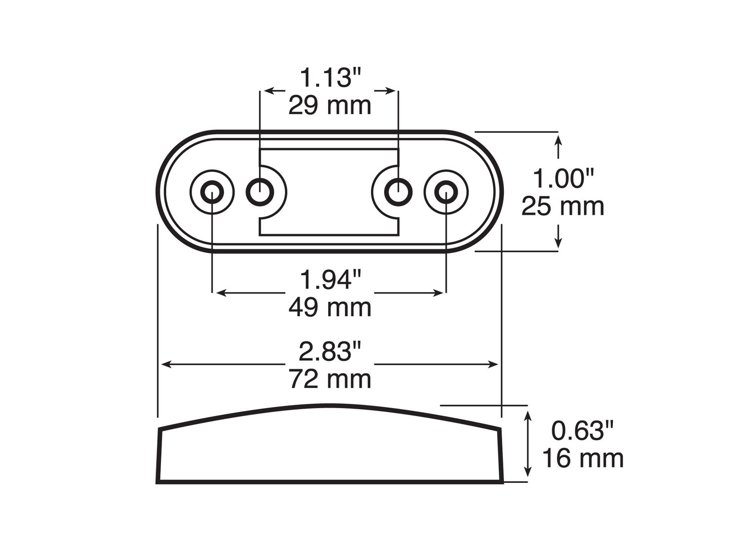 Surface Mount Bracket; black, screw-in lamp; bulk pack