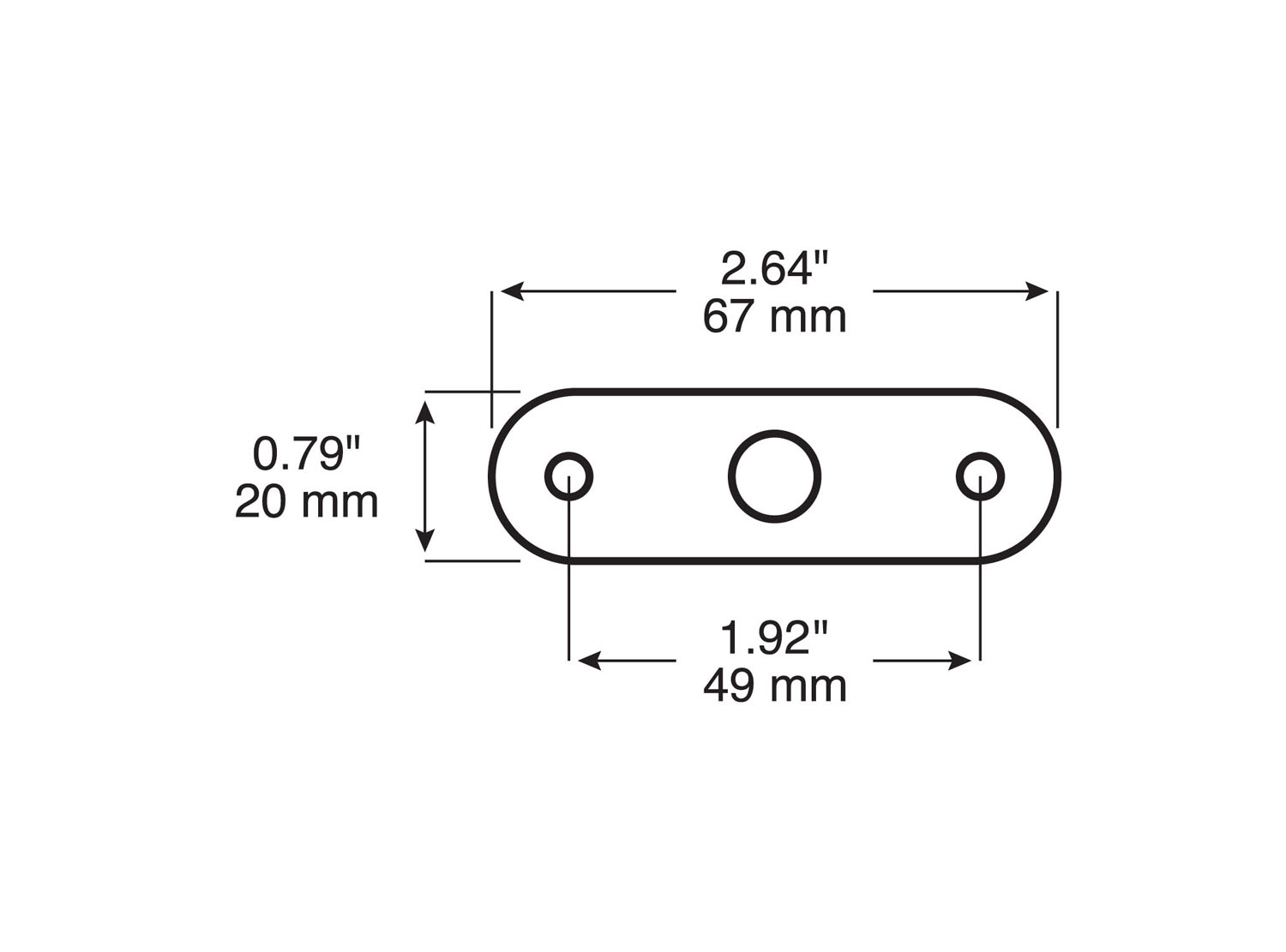 Rubber Mounting Gasket For 168-092 Brush Guard; fits 168-092; bulk pack