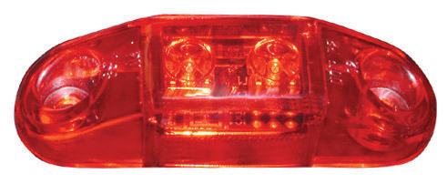 Mini Surface-Mount Clearance/Side Marker Light, 12 Volt; red; bulk pack
