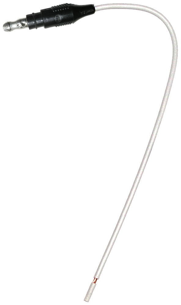 Lead Wire Adapters; white male lead; bulk pack