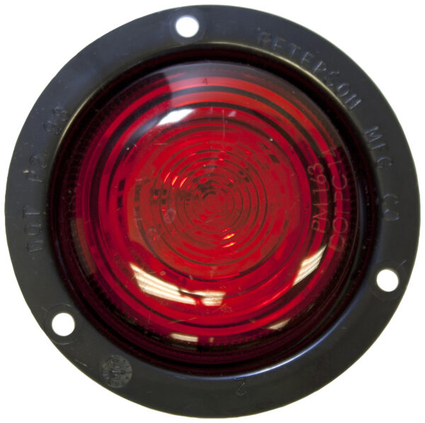 LED Marker/Clearance PC-Rated, Round AMP w/ Flange 2.5"