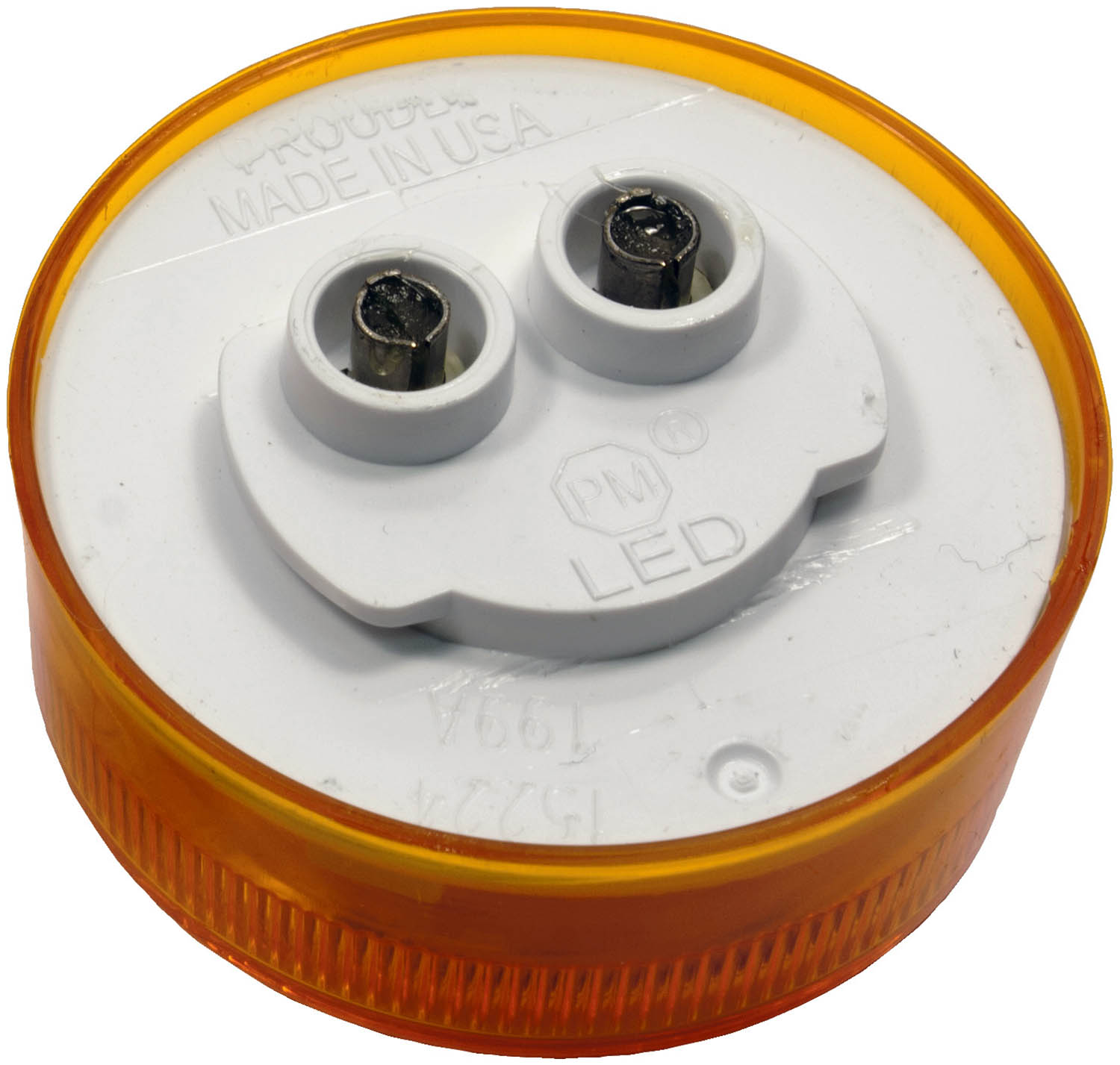 PC-Rated 2 inch Clearance & Side Marker Light; amber grommet; bulk pack - Image 2