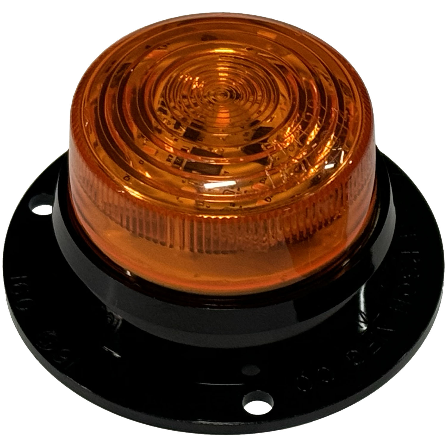 PC-Rated 2 inch Clearance & Side Marker Light; amber surface; poly bag
