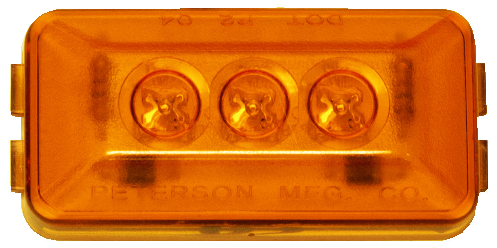 Clearance/Side Marker Light w/ Aux Function; amber; bulk pack