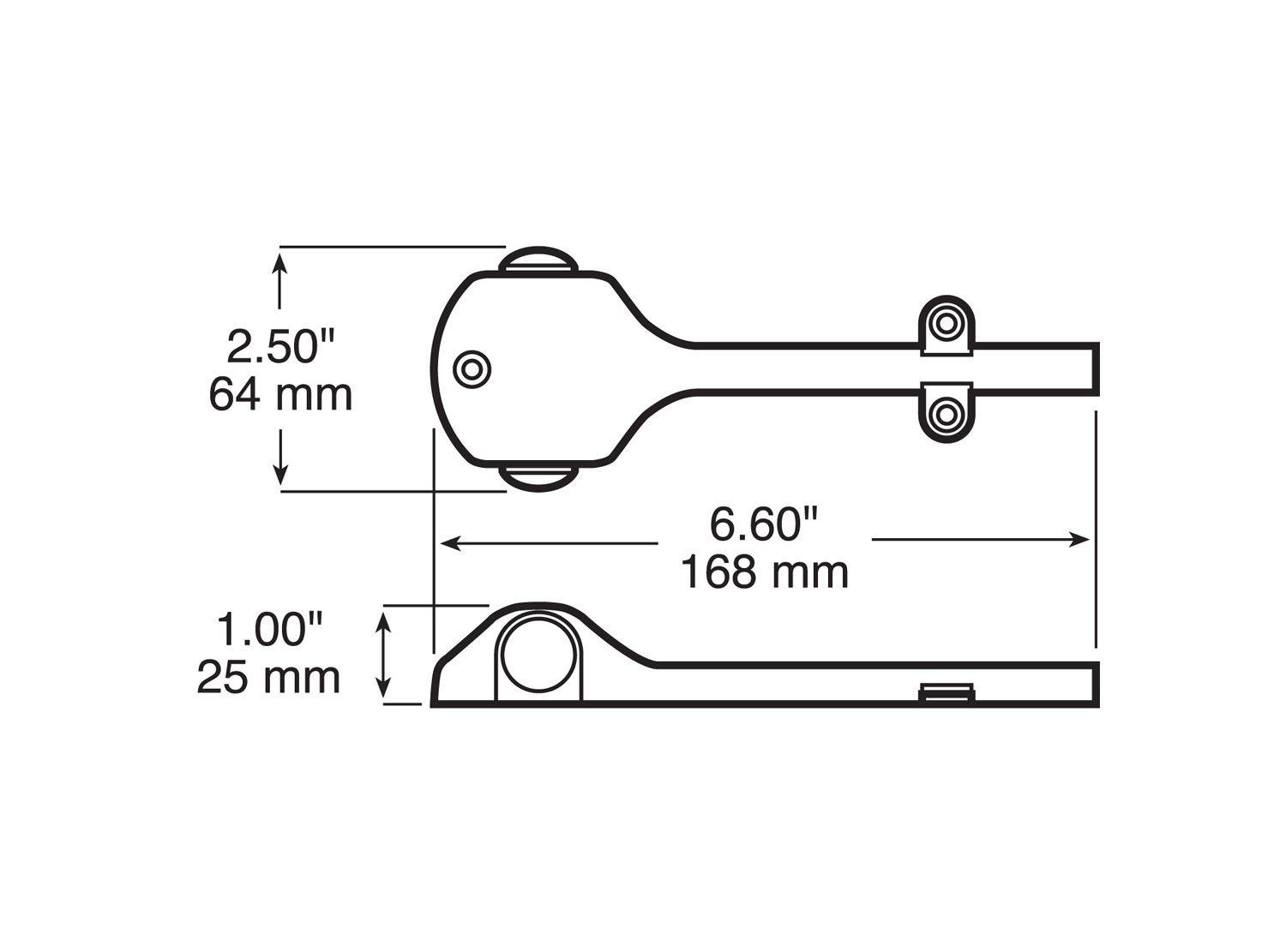 Fender-Mount Combo Clearance/Side Marker; curbside .180 bullets; bulk pack