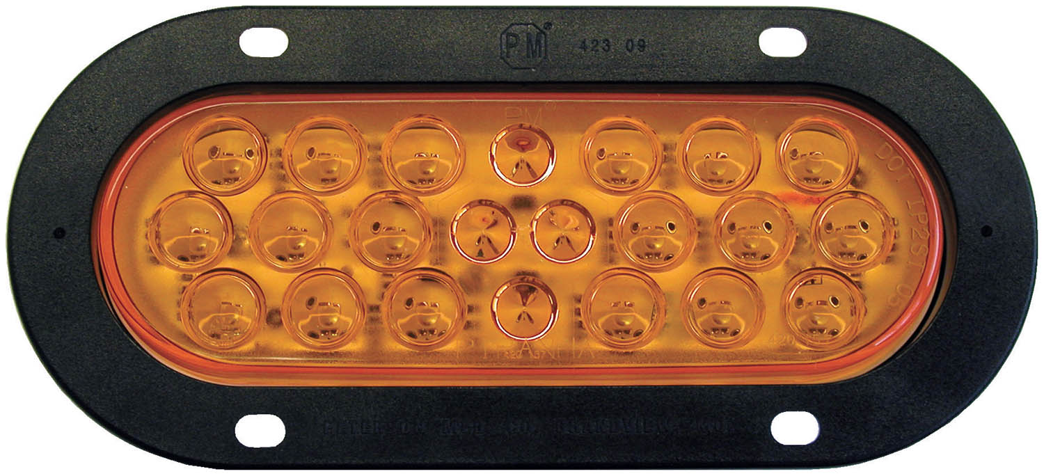 Lumen X ® PL3 Oval Rear Turn Signal Light; flange; poly bag