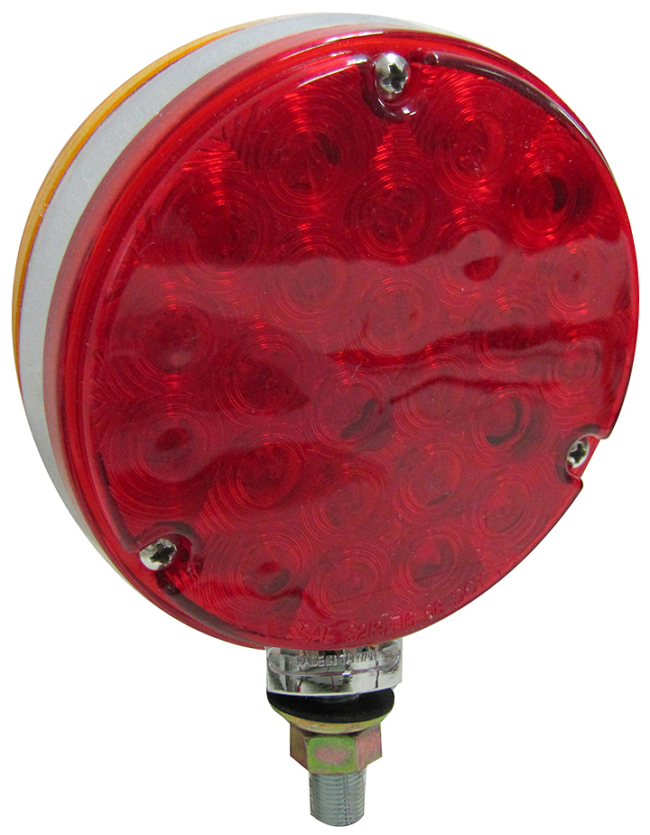 Double-Face Round Park & Turn Light; amber / red; Viz Pack