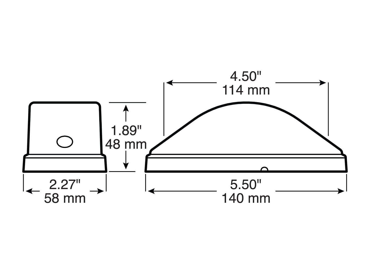 Combination Side Turn Signal & Side Marker; amber, bulb replaceable; bulk pack