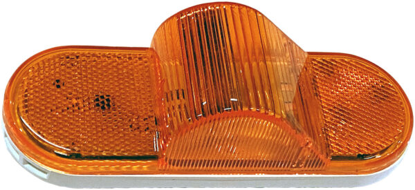 LED Mid-Turn/ Side Marker, Oval, 6.5"X2.25", amber, bulk pack