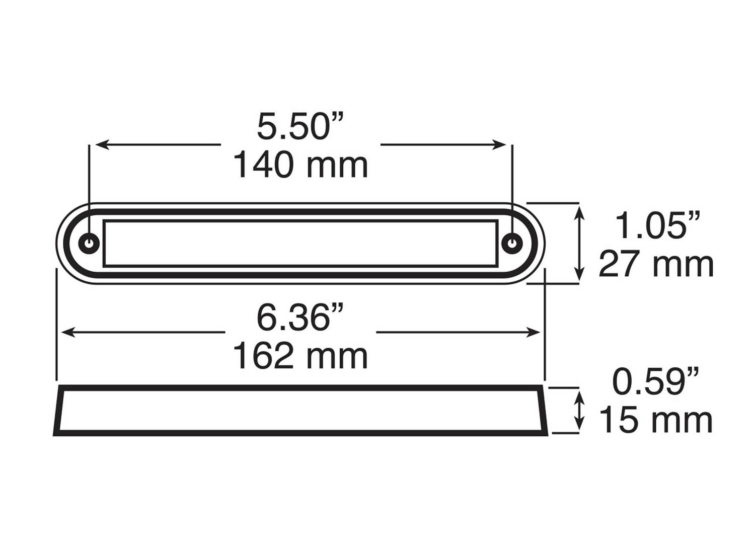 Surface Mount Bracket; chrome; bulk pack
