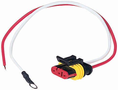 2-Wire Plug; stripped lead / ring terminal; bulk pack