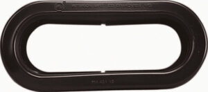 Oval Mounting Grommet, black oval, bulk pack