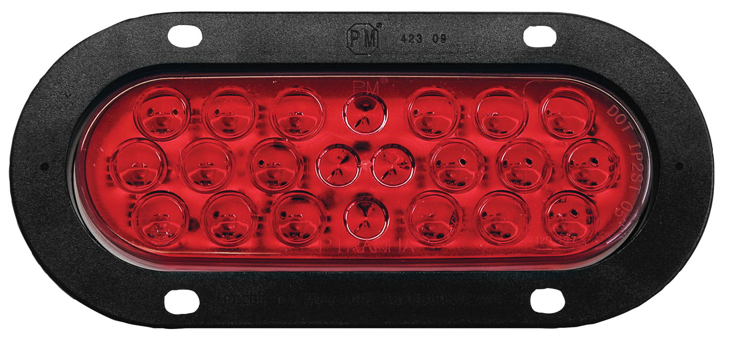 Lumen X ® AMP Oval Stop / Turn / Tail Light; flange; poly bag