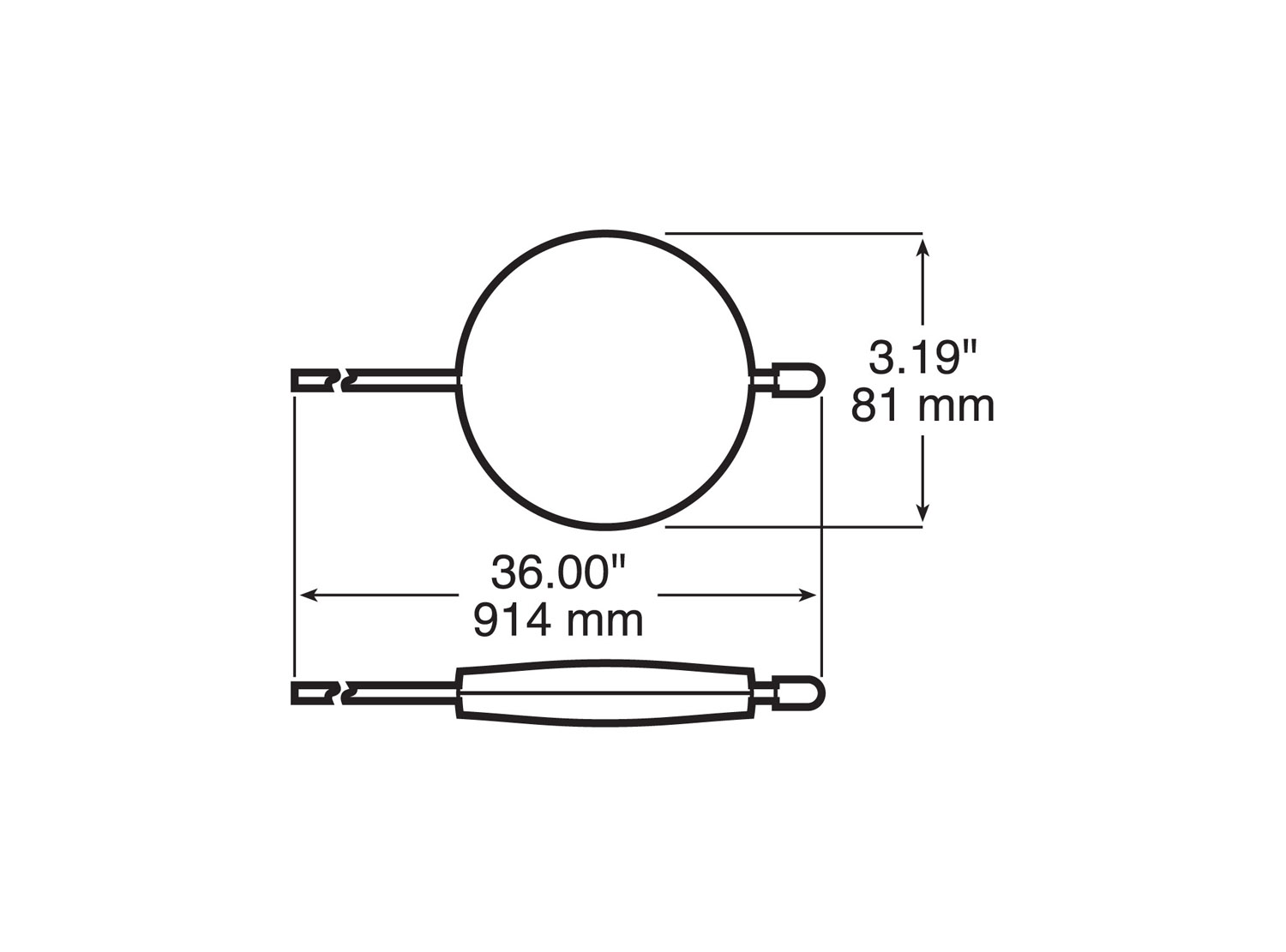 Driveway Marker; 36 inch red; bulk pack