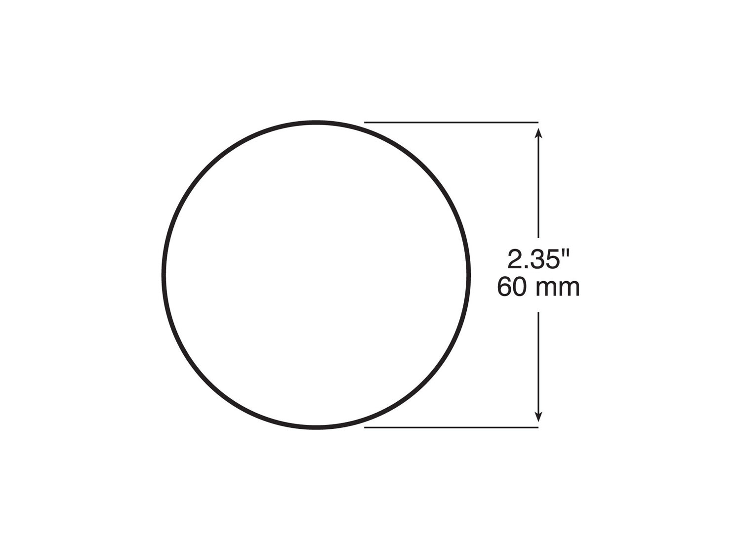 Round Quick-Mount Reflector; amber; bulk pack