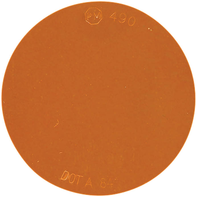 Spitfire ® Pressure-Sensitive Round Reflector; amber; bulk pack