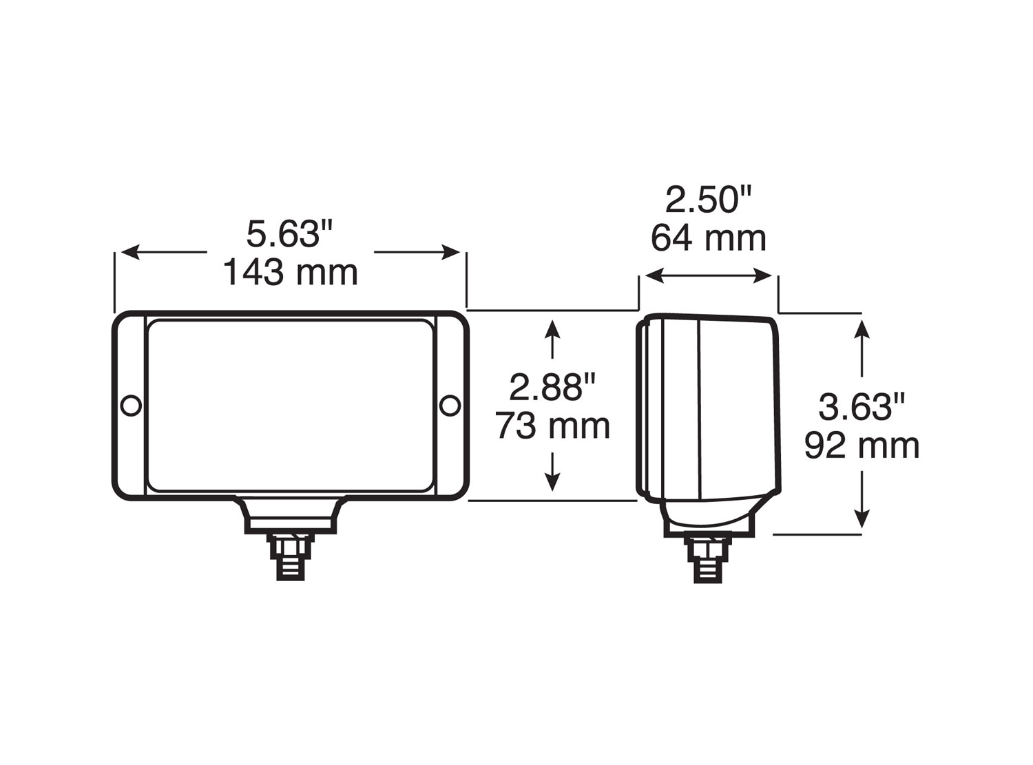 Nightwatcher ® LX Clear OE-Style Driving Light; clear driving light kit; Viz Pack