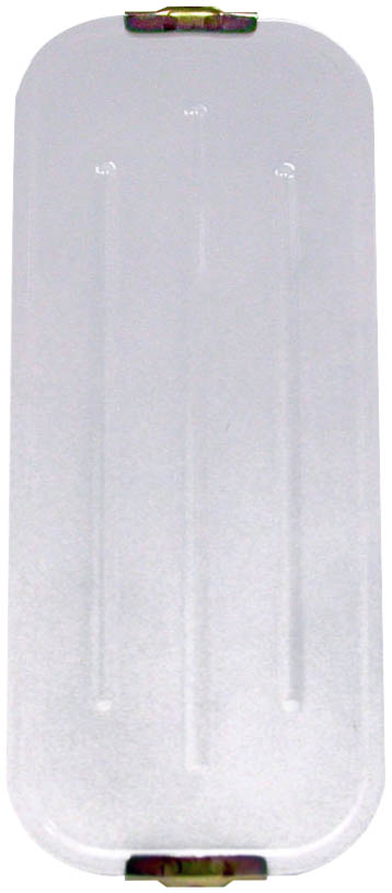Mirror, Flat Ribbed-Back Replacement, White, 7 inch x 16 inch, box