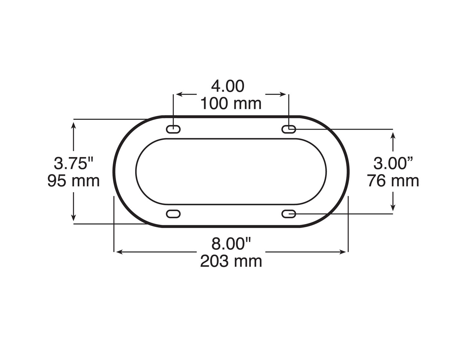 Oval Theft Deterrent Ring; oval; bulk pack