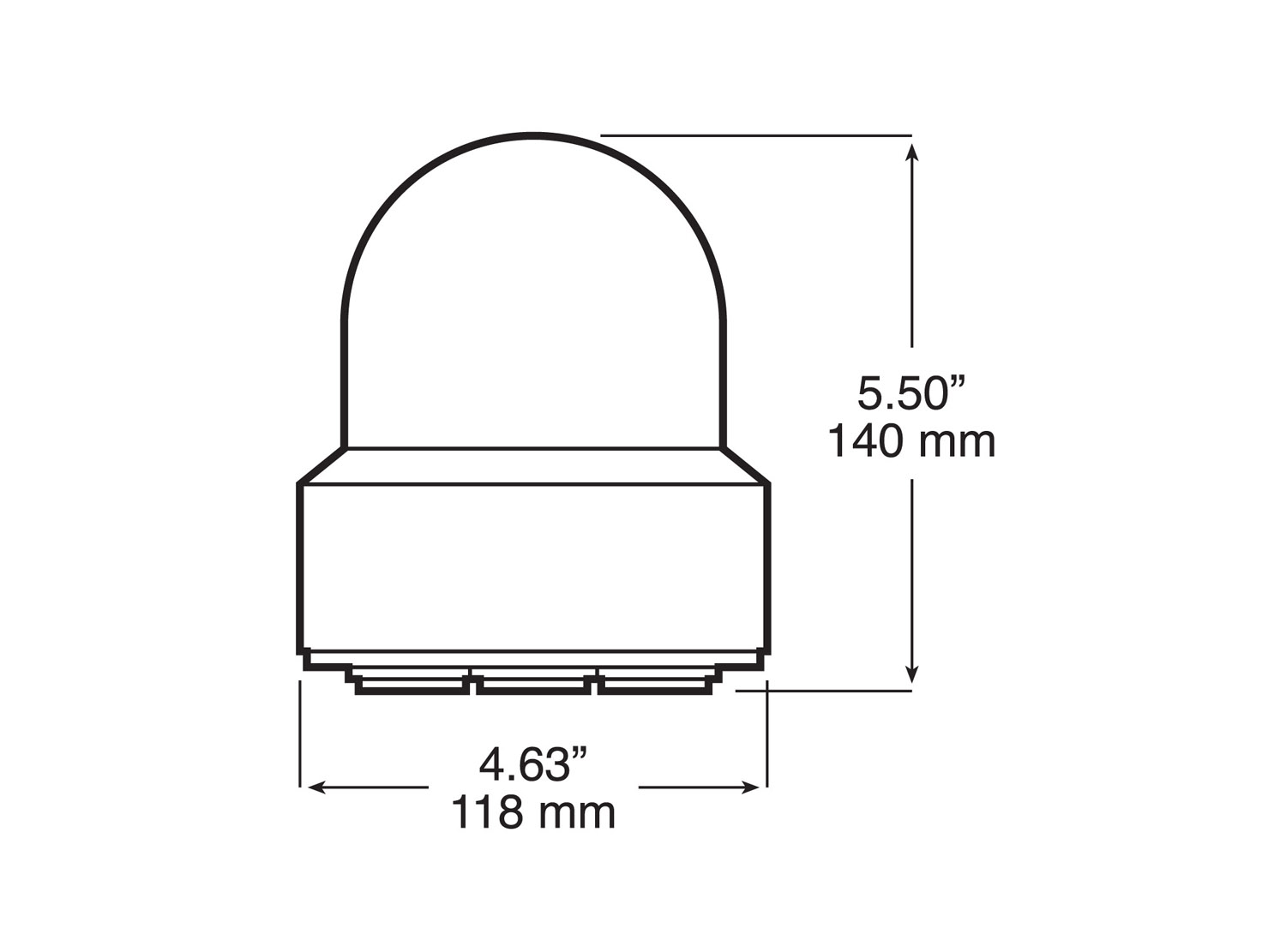Alternating Beacon w/ Magnetic Mount; amber; Viz Pack