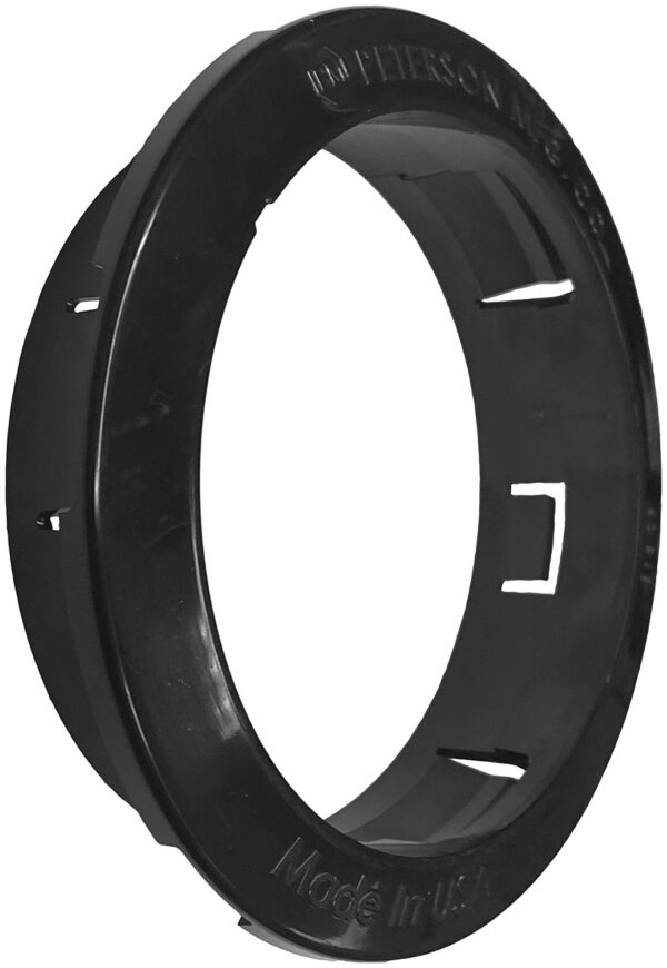 Bracket, Snap-In Mount, Round, Black, 4", poly bag