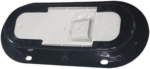 LED Mid-Turn/ Side Marker, Oval, Sequential AMP Housing Clear Lens, 6.5"X2.25", amber, clear lens, poly bag - Image 4
